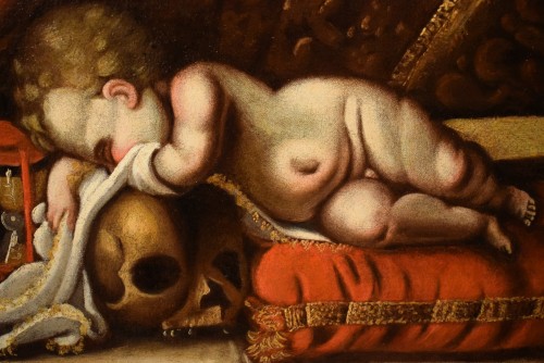 Paintings & Drawings  - Memento Mori" - 17th-century,   Lombard School  